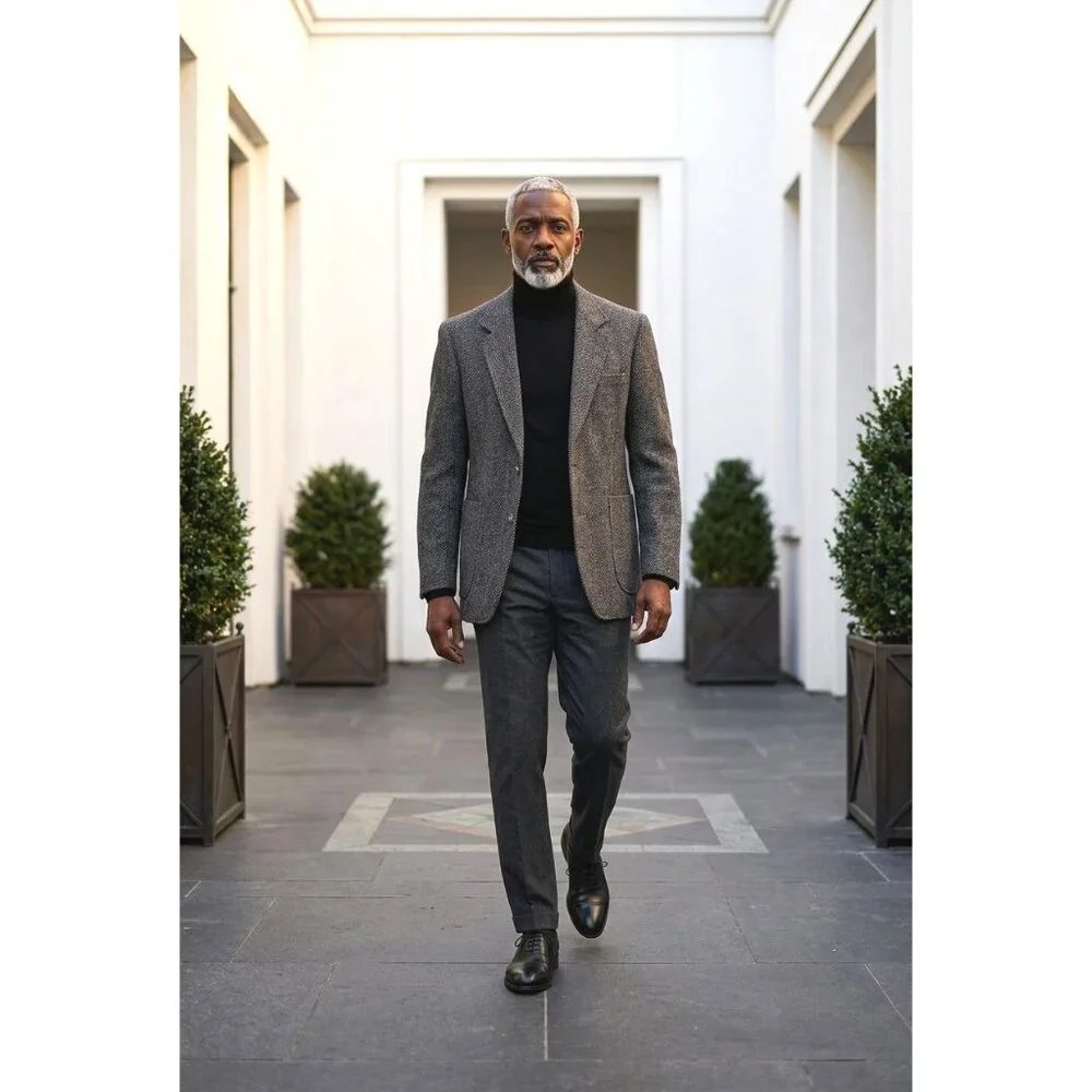 Gallery By Haggar Herringbone Wool Blazer (SKU#1154)